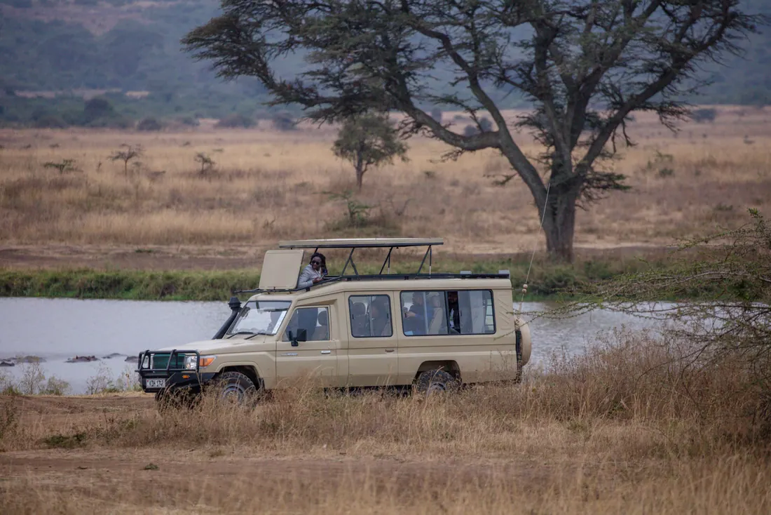 Game viewing from a pop-up roof